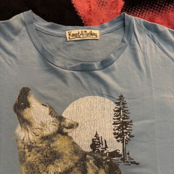 KNOT 4 NOTHING Howling Wolf Moon S/S T-Shirt MEDIUM - Picture 2 of 7